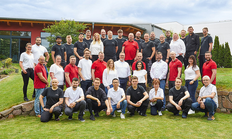 Teambild der BRAINWARE Solutions GmbH aus Chemnitz Röhrsdorf