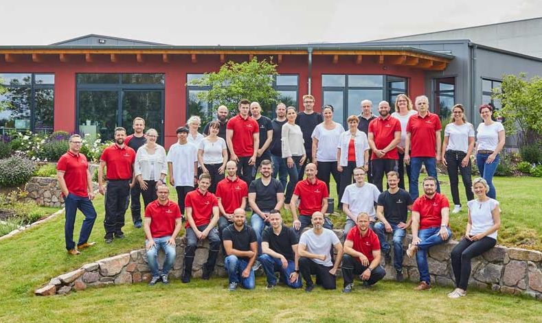 Teambild der BRAINWARE Solutions GmbH aus Chemnitz Röhrsdorf